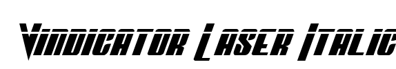 Vindicator Laser Italic