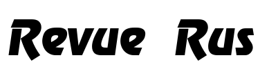 Revue Rus Font Image
