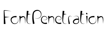 FontPenetration Font Image