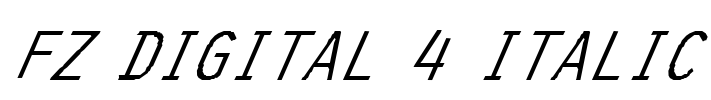 FZ DIGITAL 4 ITALIC