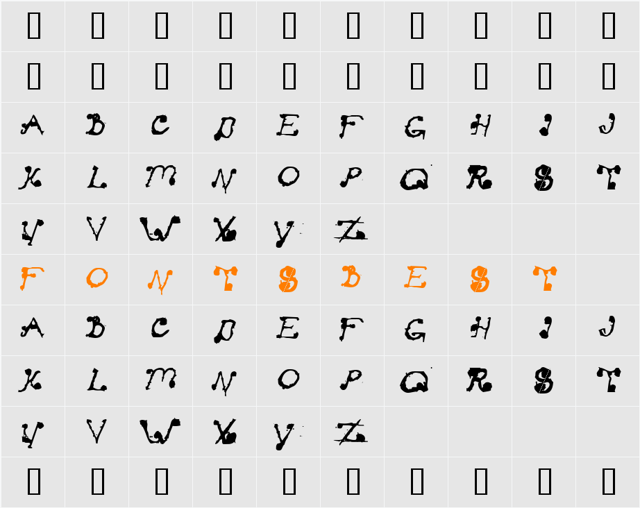 Stay Clear Character Map