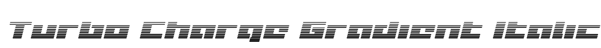 Turbo Charge Gradient Italic