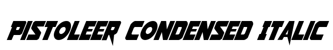 Pistoleer Condensed Italic