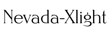 Nevada-Xlight Font Image