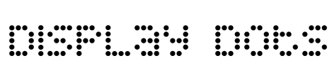Display Dots Font Image
