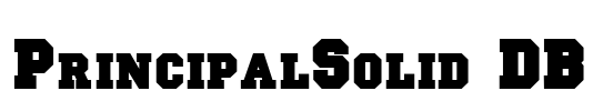 PrincipalSolid DB Font Image