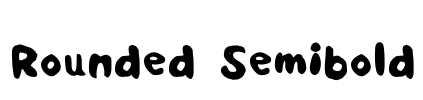 Rounded Semibold Font Image