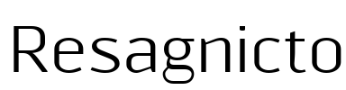 Resagnicto Font Image