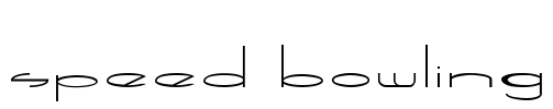 Speed Bowling Font Image