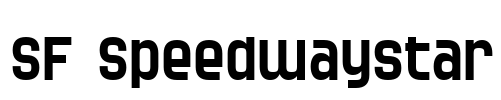 SF Speedwaystar Font Image