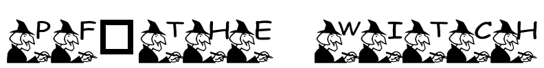 pf_the witch Font Image