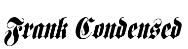 Frank Condensed Font Image