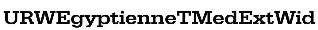 URWEgyptienneTMedExtWid Font Image
