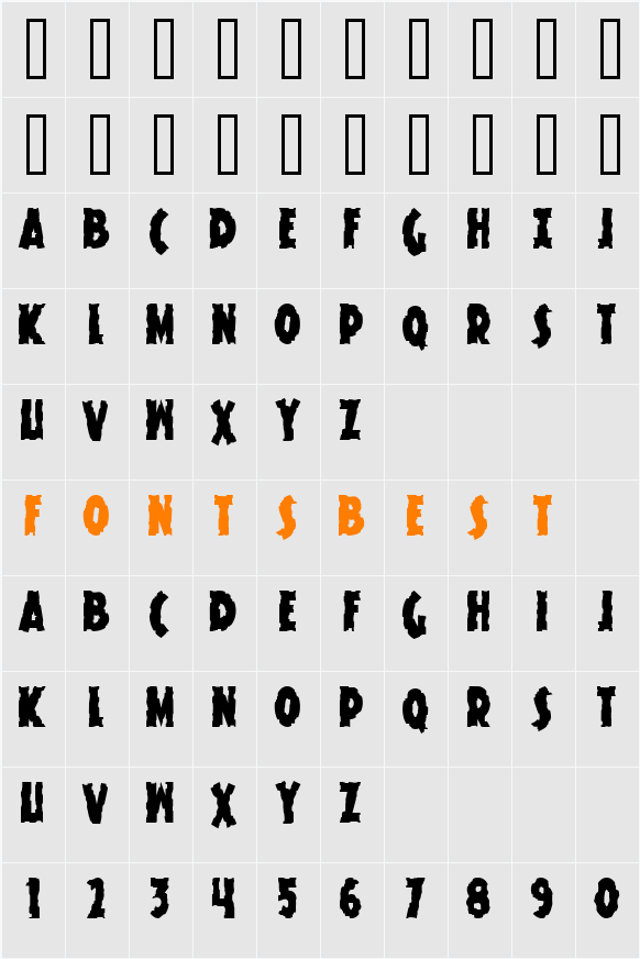 Knuckle Sandwich Krunchy Character Map