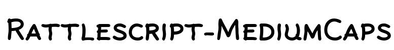 Rattlescript-MediumCaps Font Image