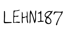 LEHN187 Font Image