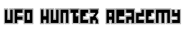 UFO Hunter Academy Font Image