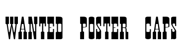 Wanted Poster Caps