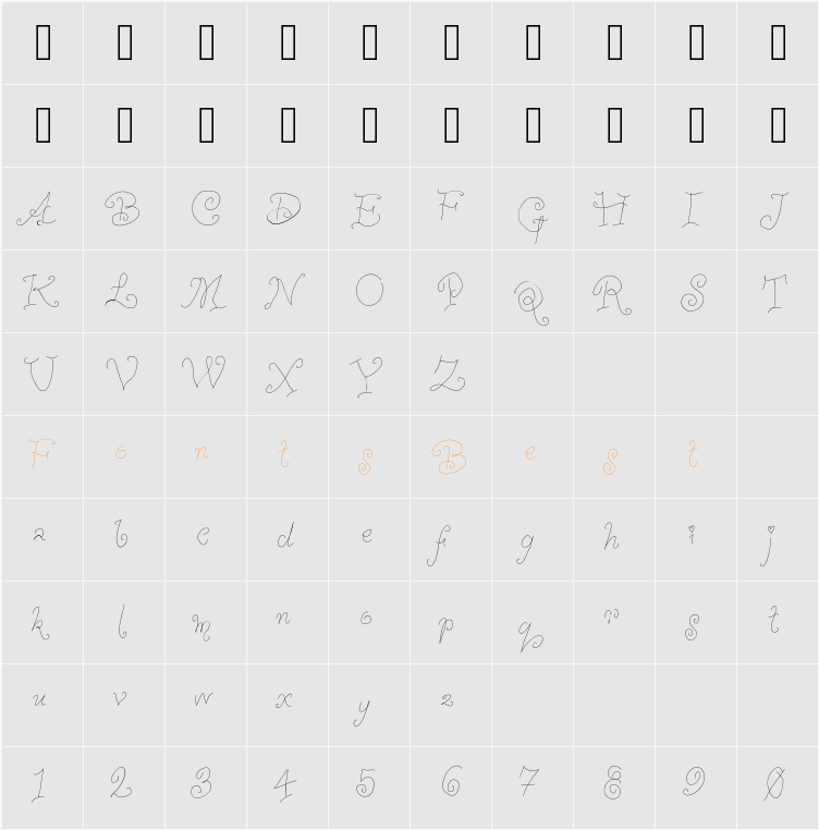WhimsyWischy Character Map