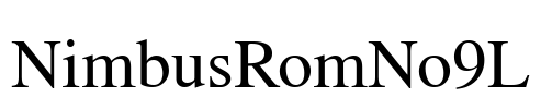 NimbusRomNo9L Font Image