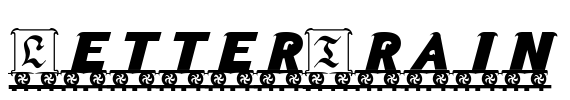 LetterTrain Font Image