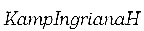 KampIngrianaH Font Image