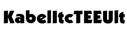 KabelItcTEEUlt Font Image
