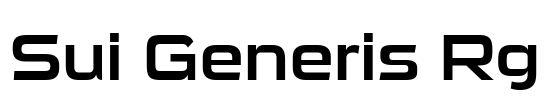 Sui Generis Rg