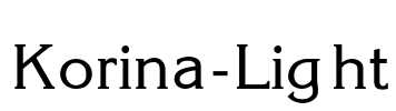 Korina-Light Font Image