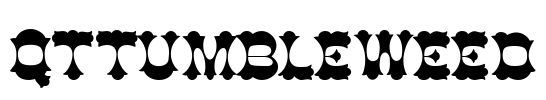 QTTumbleweed Font Image