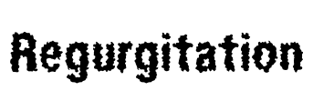 Regurgitation Font Image