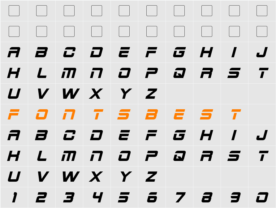 2015 Cruiser Character Map