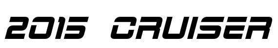 2015 Cruiser Font Image