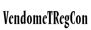 VendomeTRegCon Font Image