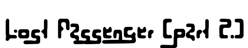 Lost Passenger (part 2) Font Image