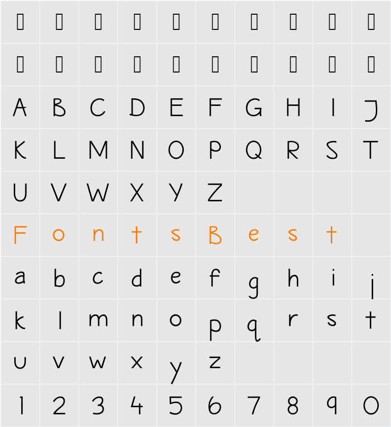 Maritime Sans Character Map