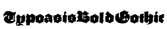 TypoasisBoldGothic
