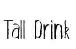 Tall Drink Font Image