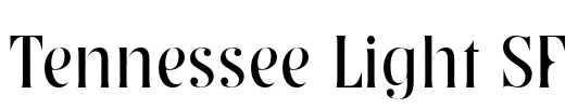 Tennessee Light SF Font Image