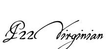 P22Virginian Font Image