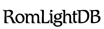 RomLightDB Font Image