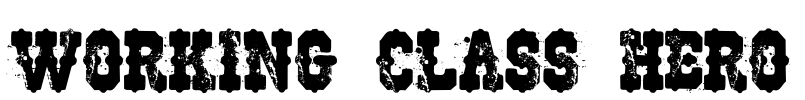 Working Class Hero Font Image