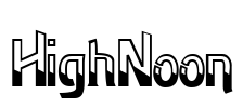 HighNoon Font Image