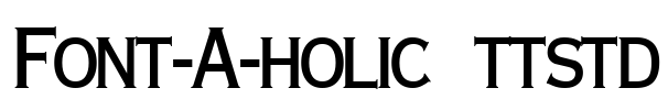 Font-A-holic  ttstd Font Image