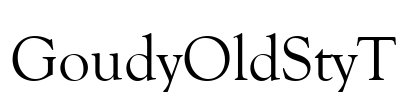 GoudyOldStyT Font Image