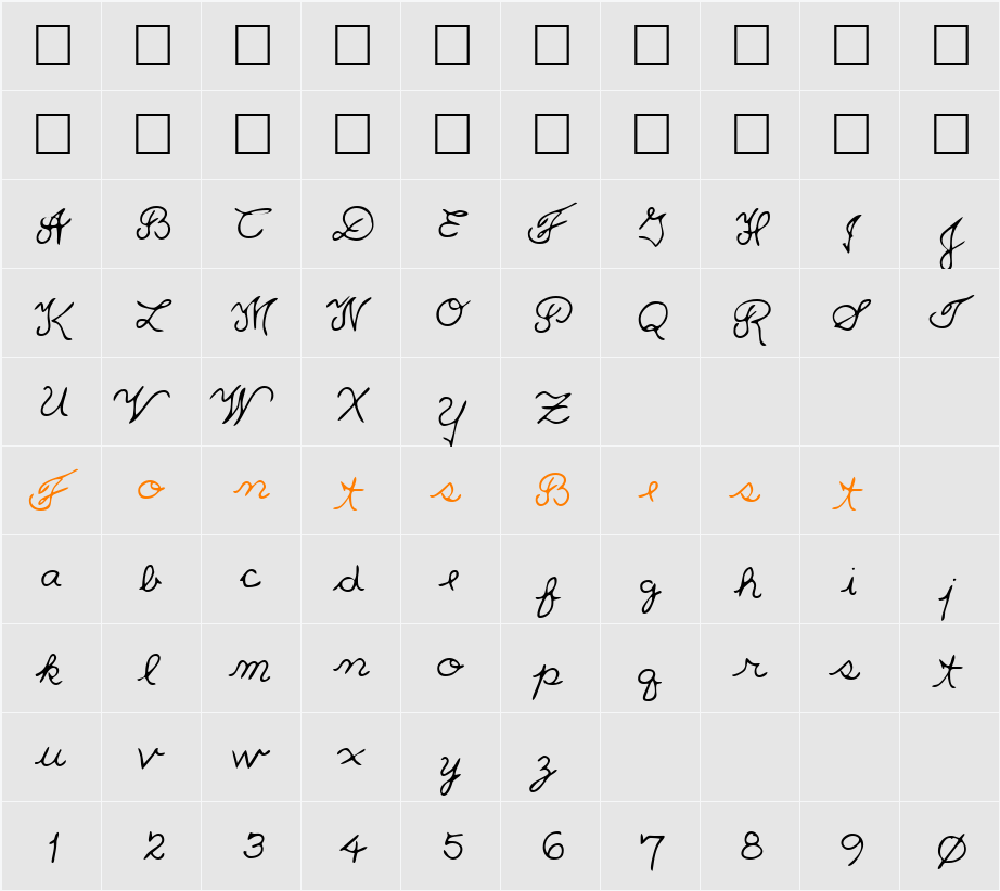 QuestsHand Character Map