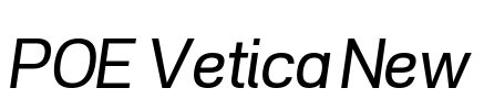 POE Vetica New Font Image