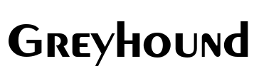 Greyhound Font Image