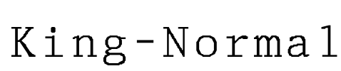 King-Normal Font Image