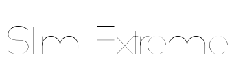 Slim Extreme Font Image
